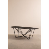  Ema Stainless Steel & Wooden  Rectangular  Dining Table 200 cm , thumbnail image 774025