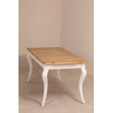 Extendable Wood Dining Table (160-190x80 cm) Grayse, thumbnail image 4