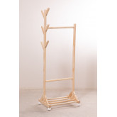 Wooden Coat Stand on casters Mitta Kids, thumbnail image 2