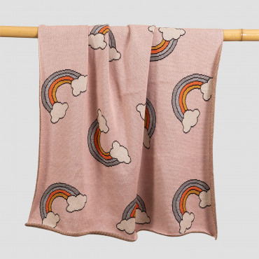 Cotton Blanket Dabyd Kids Pink - Sklum