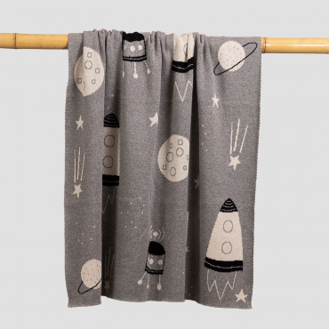 Cotton Blanket Dabyd Kids Grey - Sklum