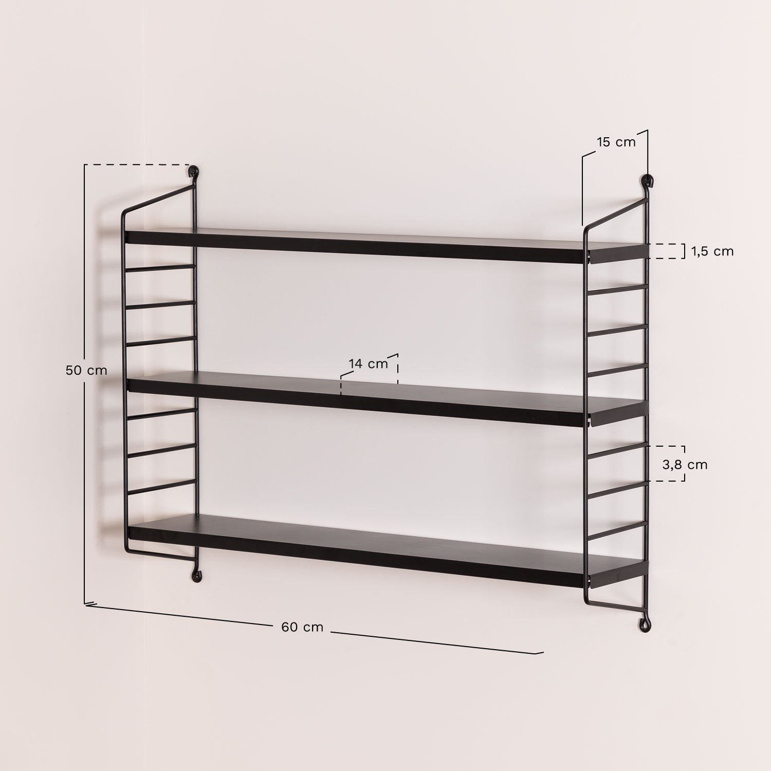Modular Wall  Floating Shelves  Emine , medidas