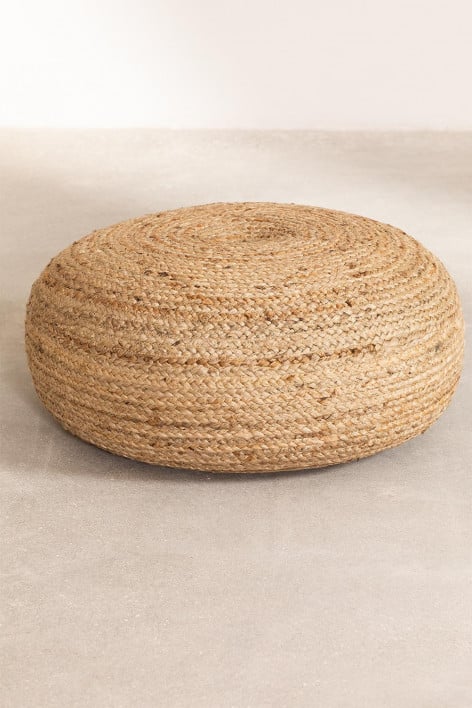 Round jute pouf Pilew