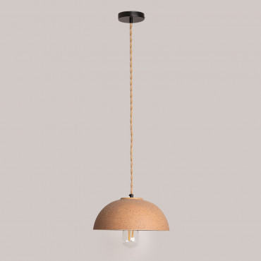 Ouval Porcelain Hanging Ceiling Lamp Brown Caramel - Sklum