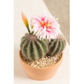 Artificial Cactus with Rebutia Flowers, thumbnail image 3