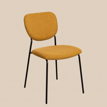 Stackable Dining Chair Taris Mustard - Sklum