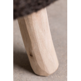 Low Round Wool & Wooden Stool Rixar, thumbnail image 4