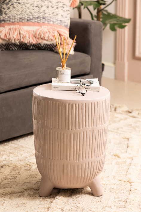 Round Ceramic Side Table Karus - SKLUM