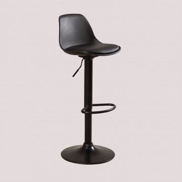 Nordic Adjustable High Stool Black - Sklum
