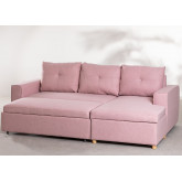 3 Seater Fabric Sofa Bed- Chaise Longue Calvin, thumbnail image 5