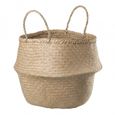 Kahs Wicker Basket Ø35 X 32 Cm & Natural - Sklum