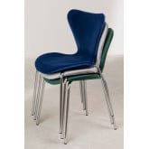 Velvet Stackable Dining Chair Uit, thumbnail image 6
