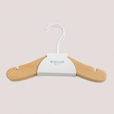 Set Of 2 Arius Kids Hangers Natural Wood - Sklum