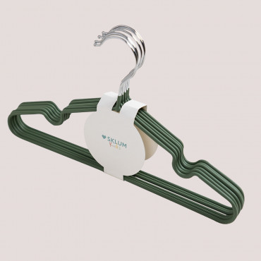 Pack Of 6 Metal Hangers Anttal Kids Green Grass - Sklum