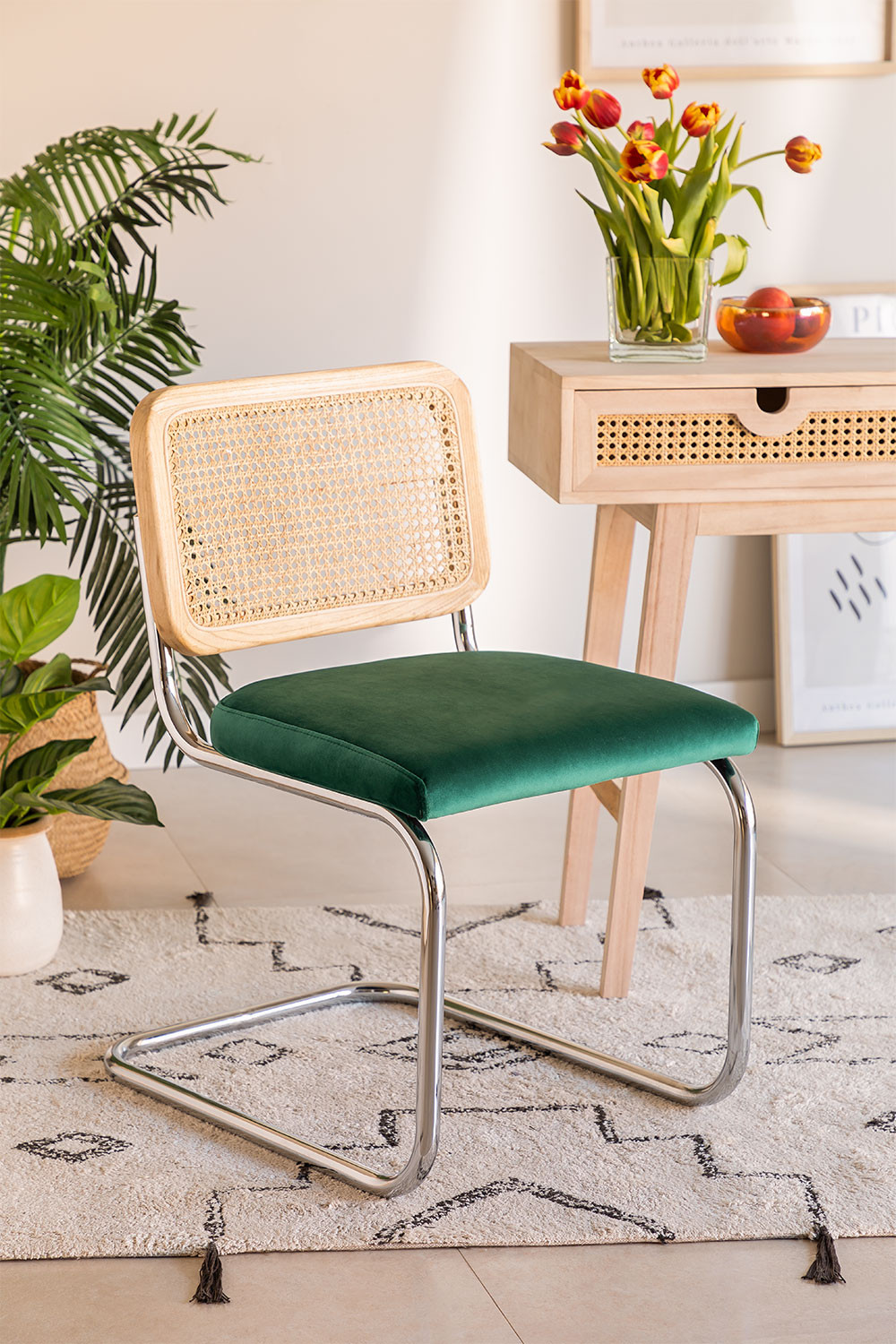 Vintage Tento Velvet Dining Chair SKLUM