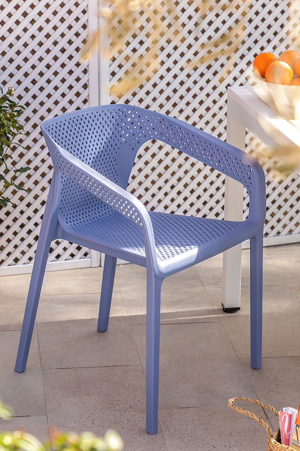 Stackable Outdoor Chair with Armrests Frida, gallery image 1