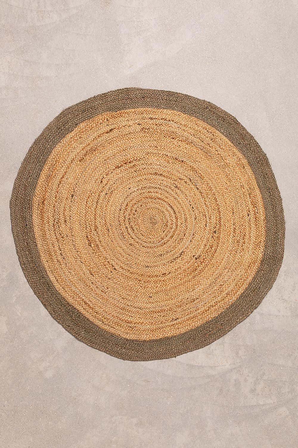 Round Natural Jute Rug Dagna Colors, gallery image 1