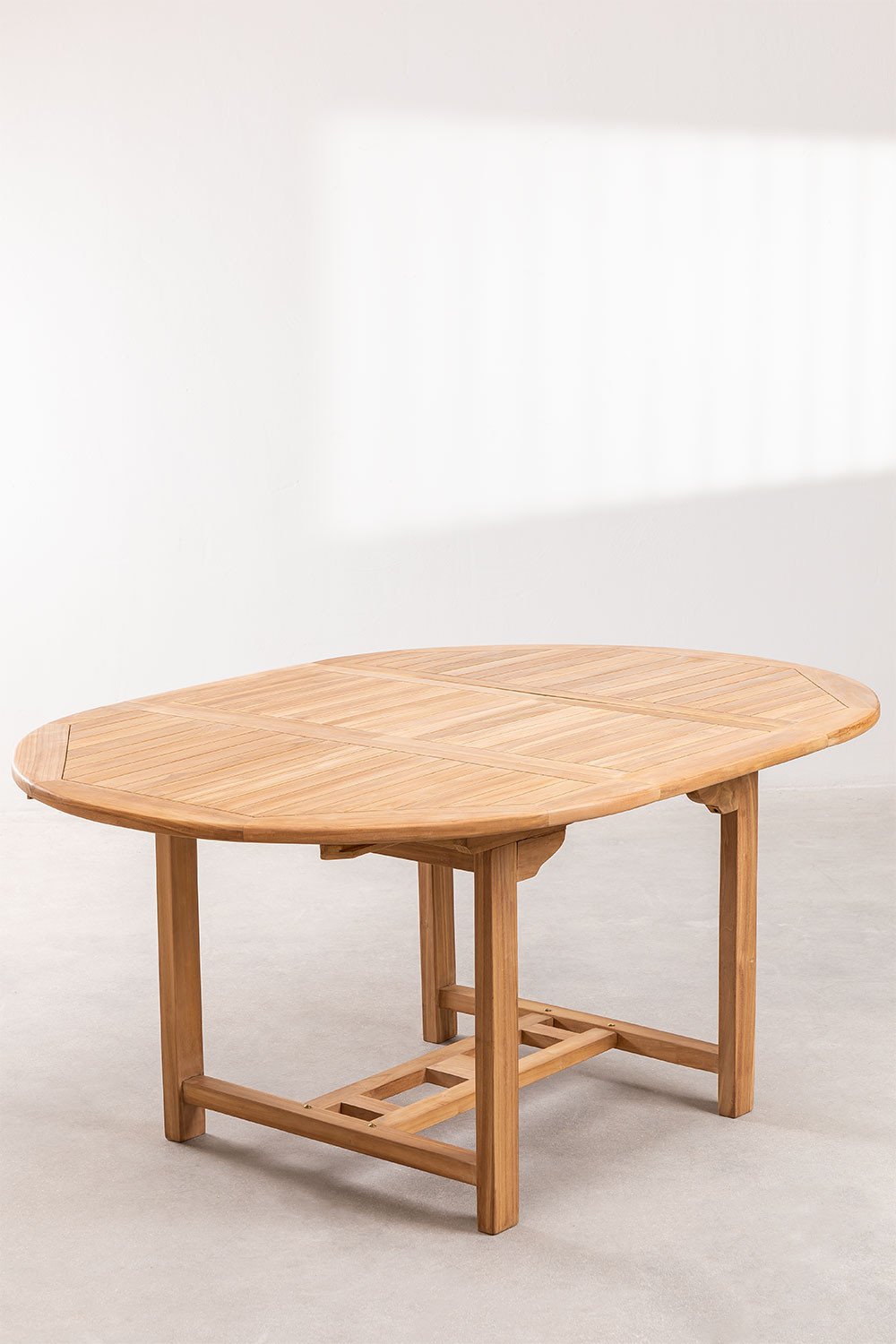 Extendable Garden Table in Teak Wood (120-170x120 cm) Pira , gallery image 2