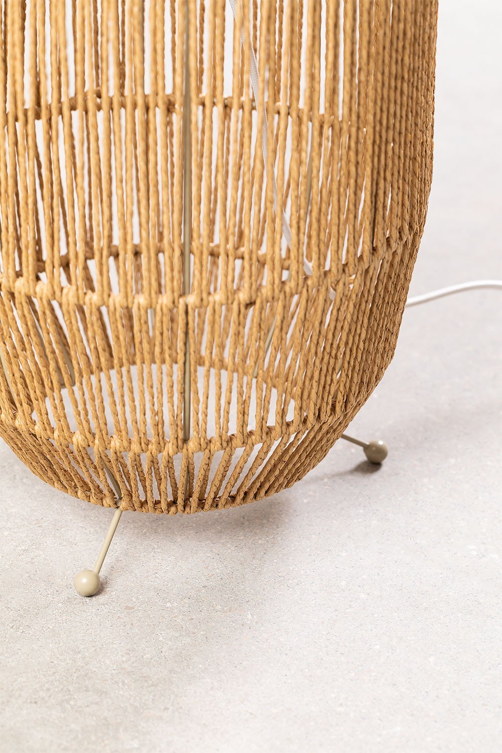  Braided Paper Floor Lamp Menak, gallery image 7