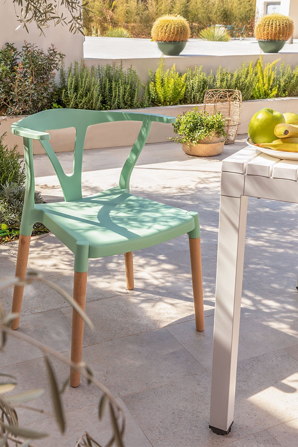 Polyethylene & Wood Garden Chair Uish , gallery image 1