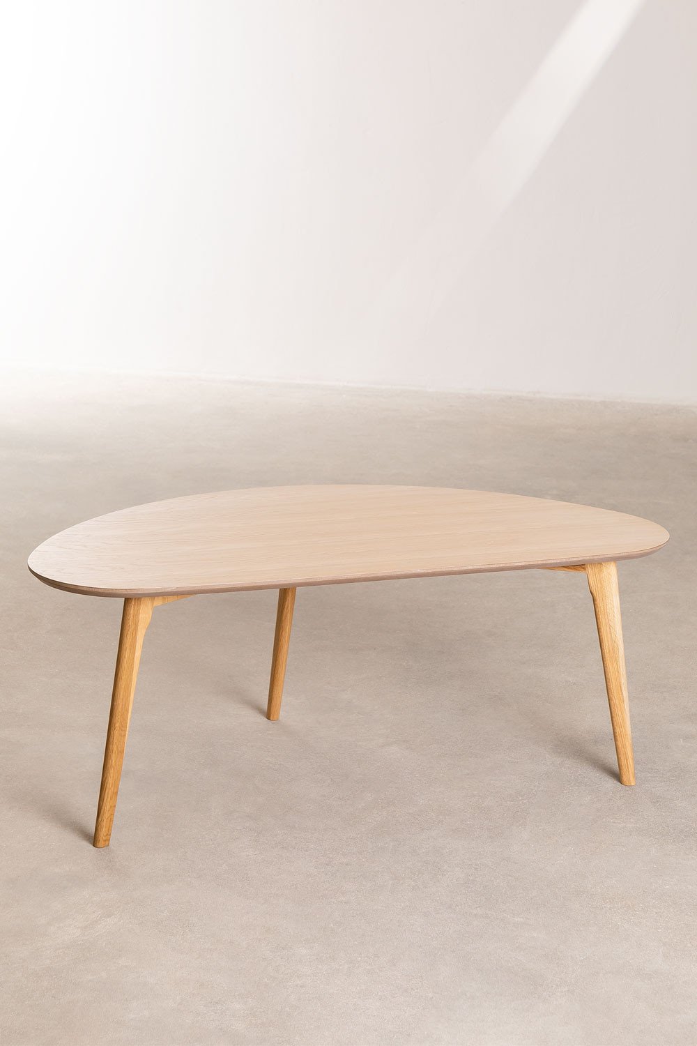 Coffee table in MDF and Yavik oak wood, gallery image 6