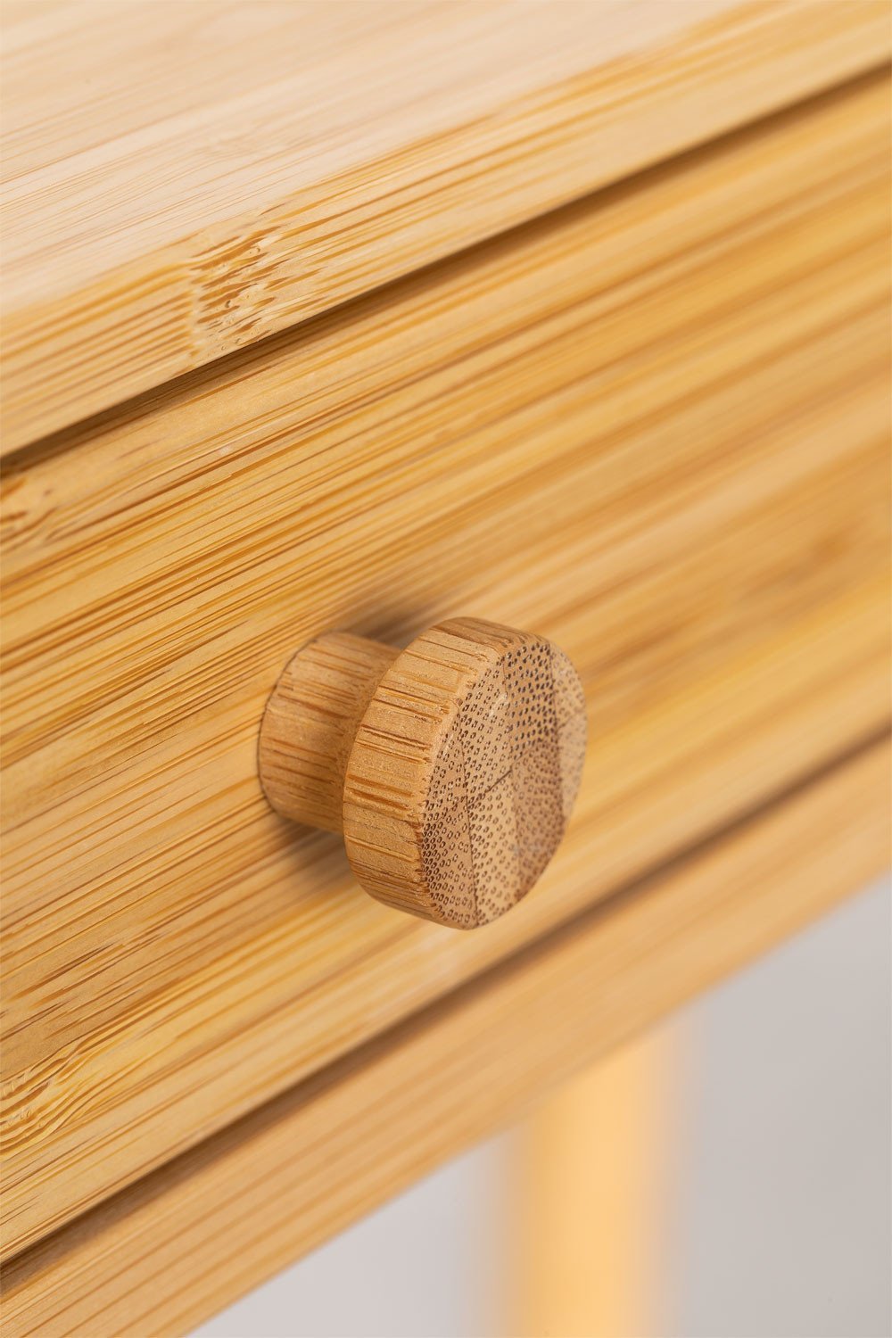 Takeo 100x50 cm bamboo desk with drawers, gallery image 9