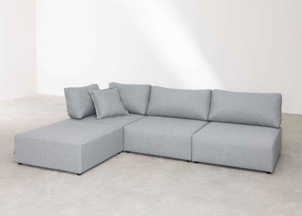 Kata 3 pcs modular corner sofa with Pouffe, gallery image 1
