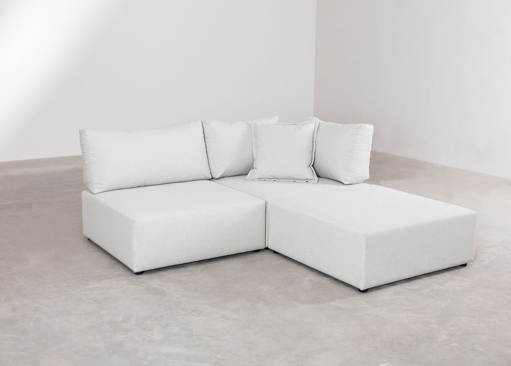 Kata 2 pcs modular corner sofa with pouffe , gallery image 1