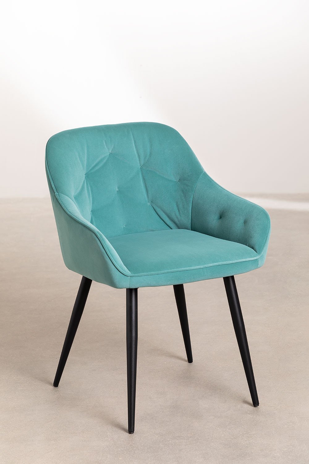 Zilen velvet dining chair, gallery image 2