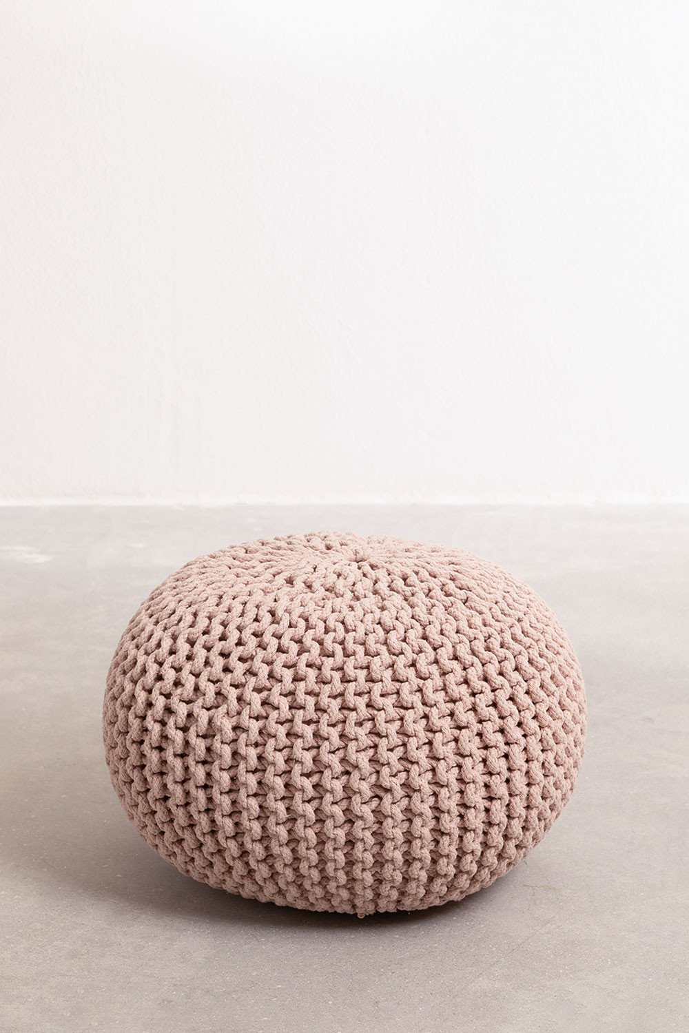 Knitted Round Pouffe Greicy, gallery image 2