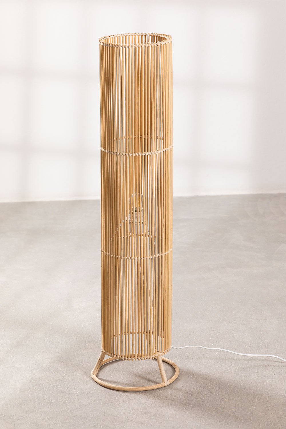 Nuwas rattan floor lamp, gallery image 3