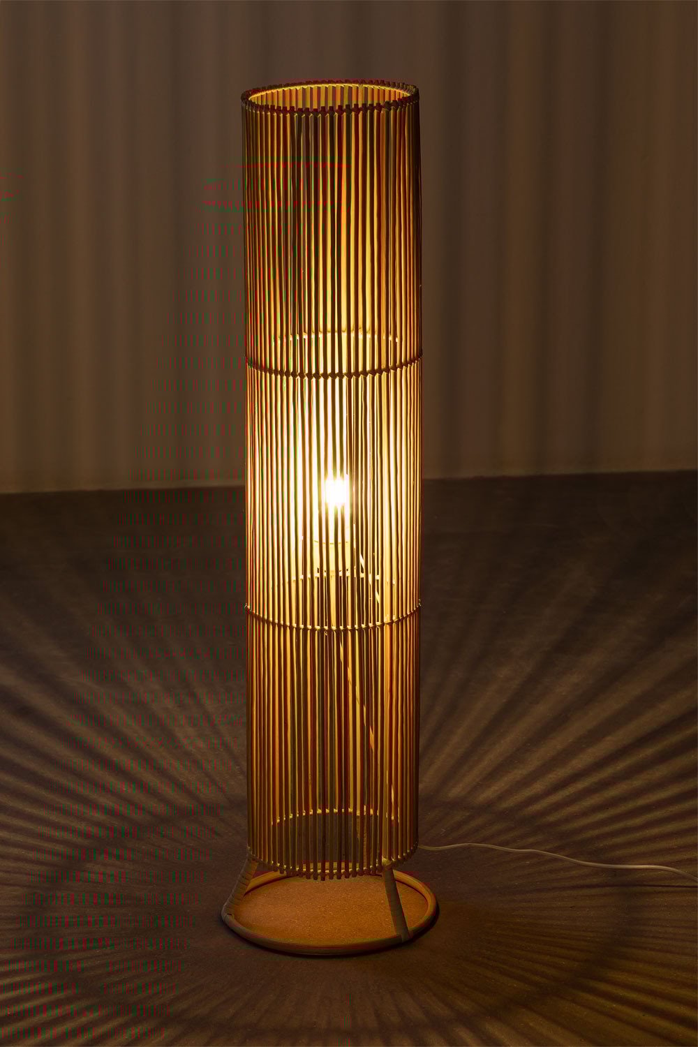 Nuwas rattan floor lamp, gallery image 4