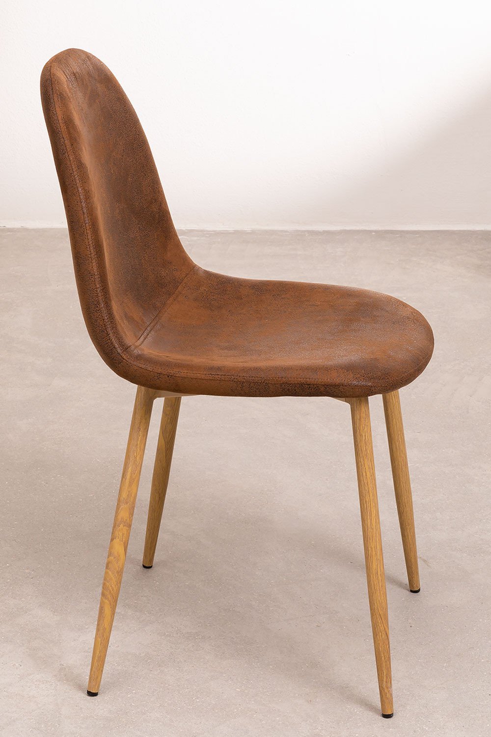2-pack of Glamm faux leather dining chairs, gallery image 2