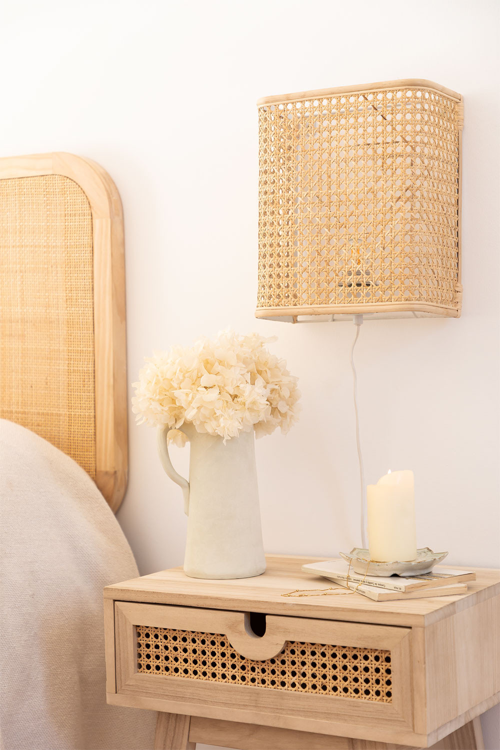 Rattan Wall Lamp Naoke - SKLUM