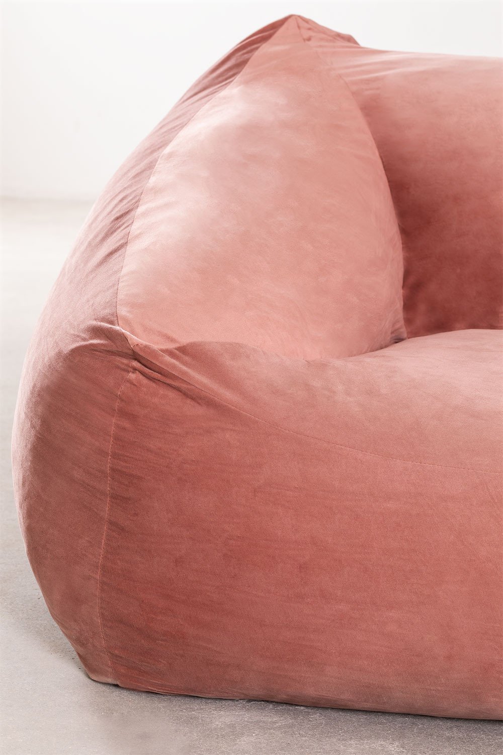 Pouffe Velvet Armchair (110 cm) Thiago - SKLUM