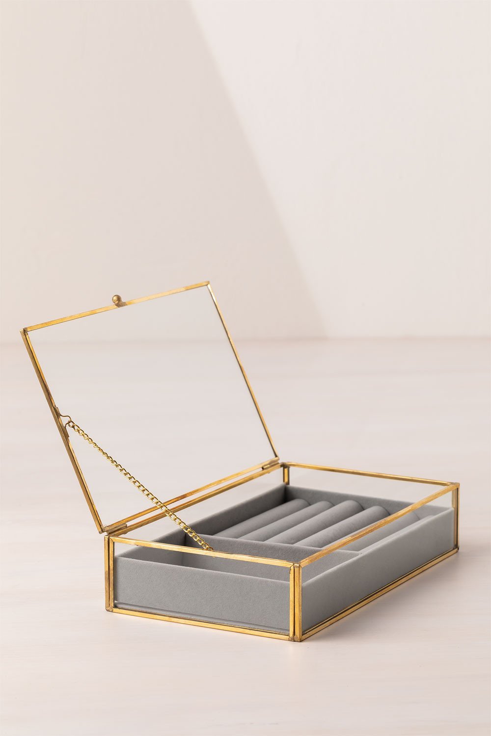 Olena glass jewelry box, gallery image 3