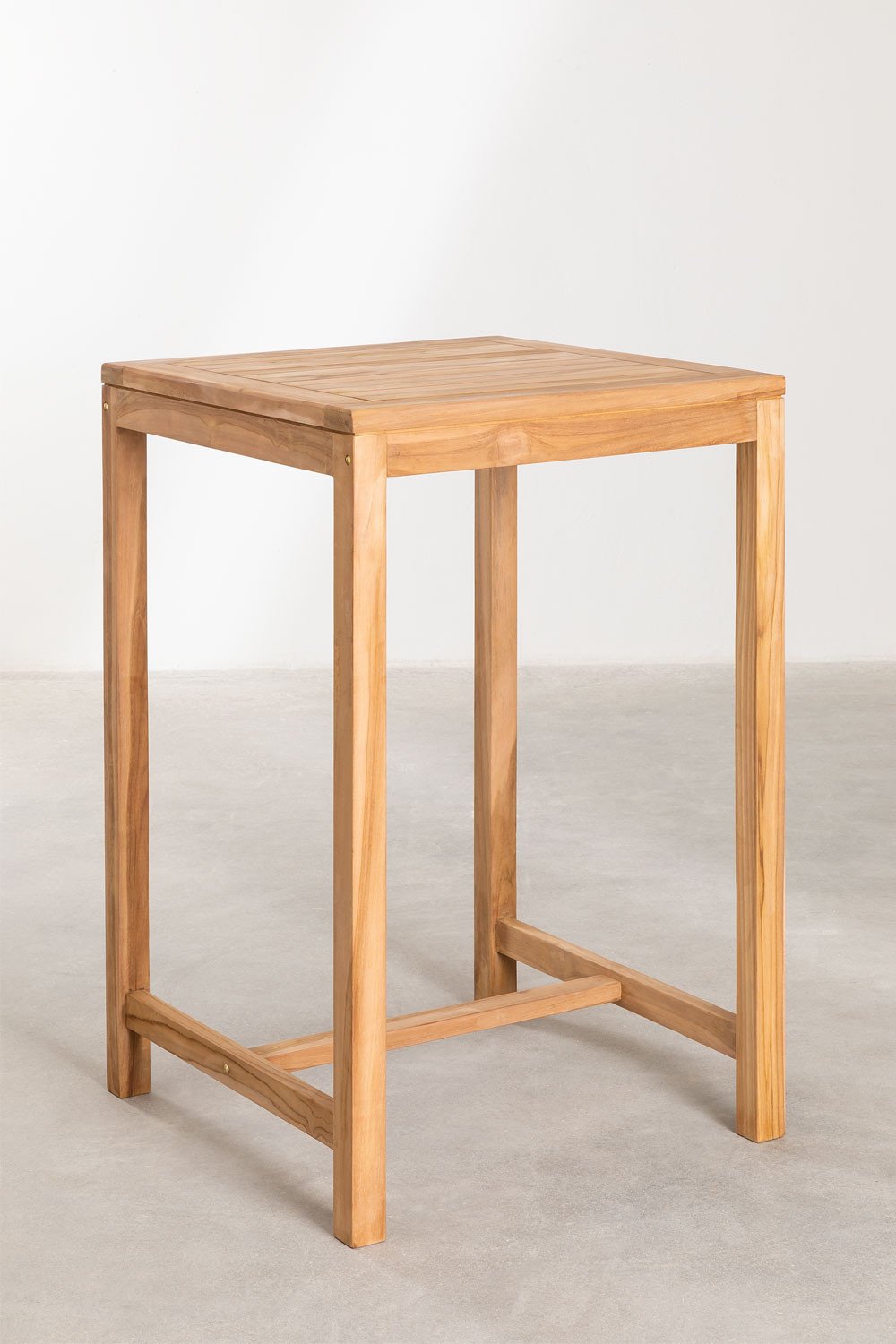 Square Teak Wood High Table (70X70 cm) Pira, gallery image 2