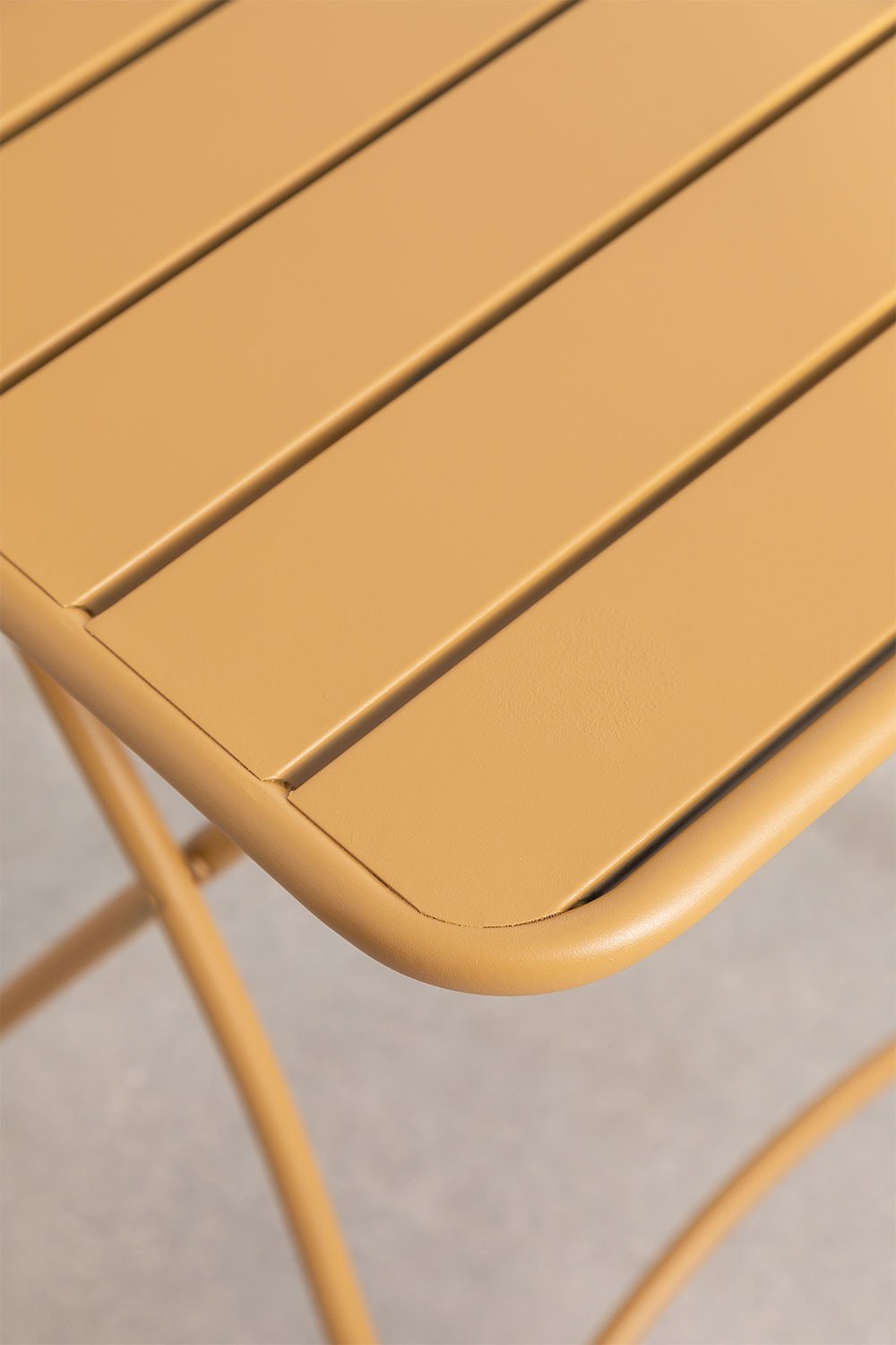 Foldable square kitchen table 60x60 cm in steel Janti, gallery image 4