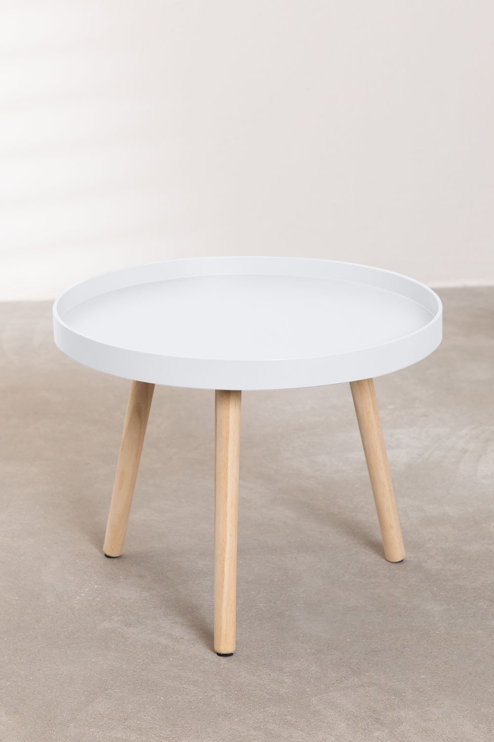 Round white small deals table