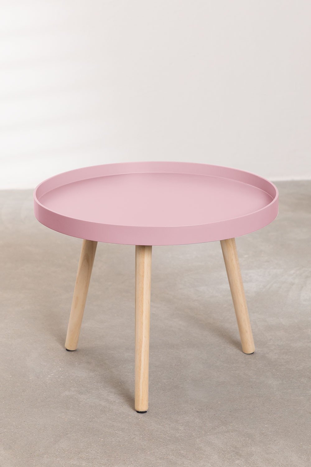 Round Wooden Side Table (Ø50 cm) Sigma, gallery image 1