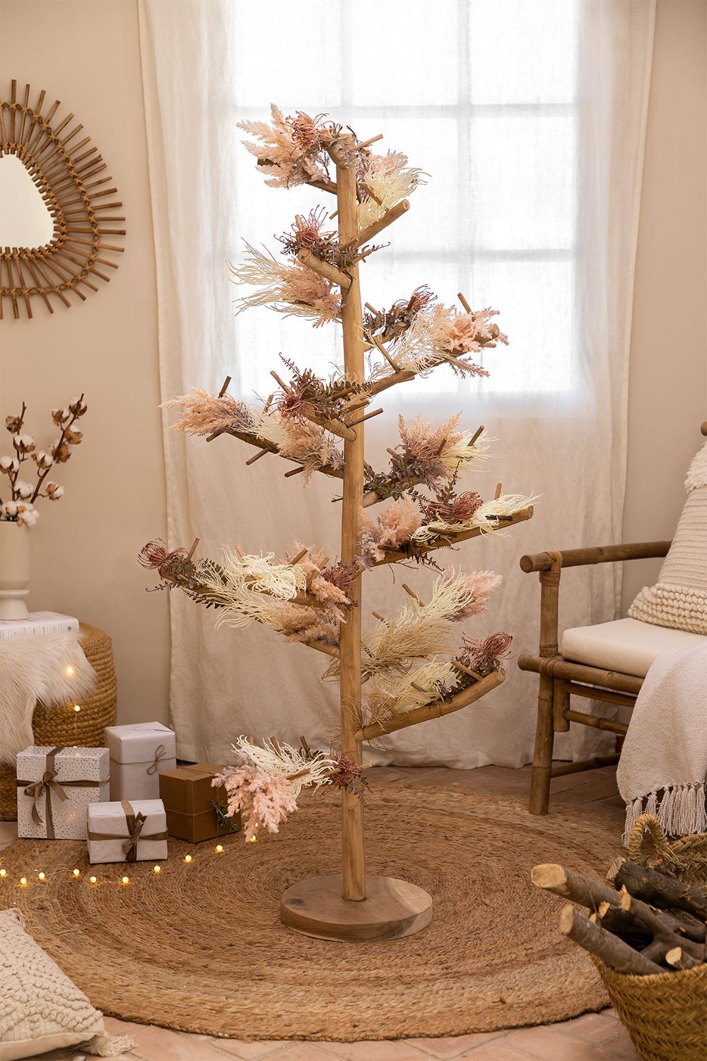 Teak Wood Christmas Tree Abies, gallery image 1