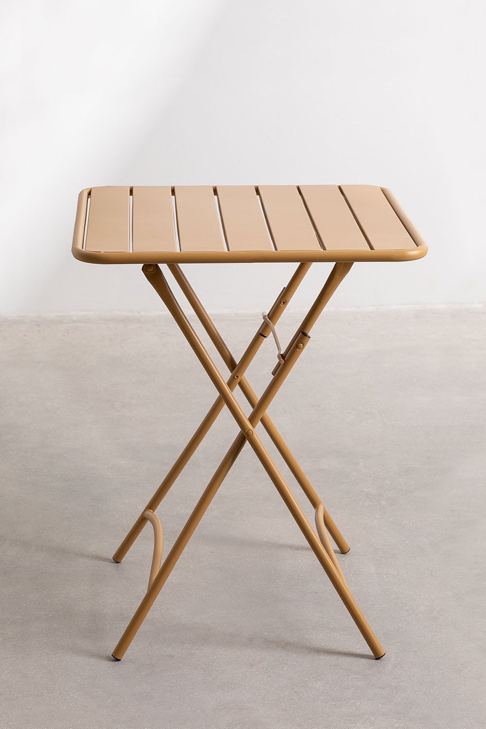 Janti 60x60 cm foldable square garden table in steel, gallery image 3