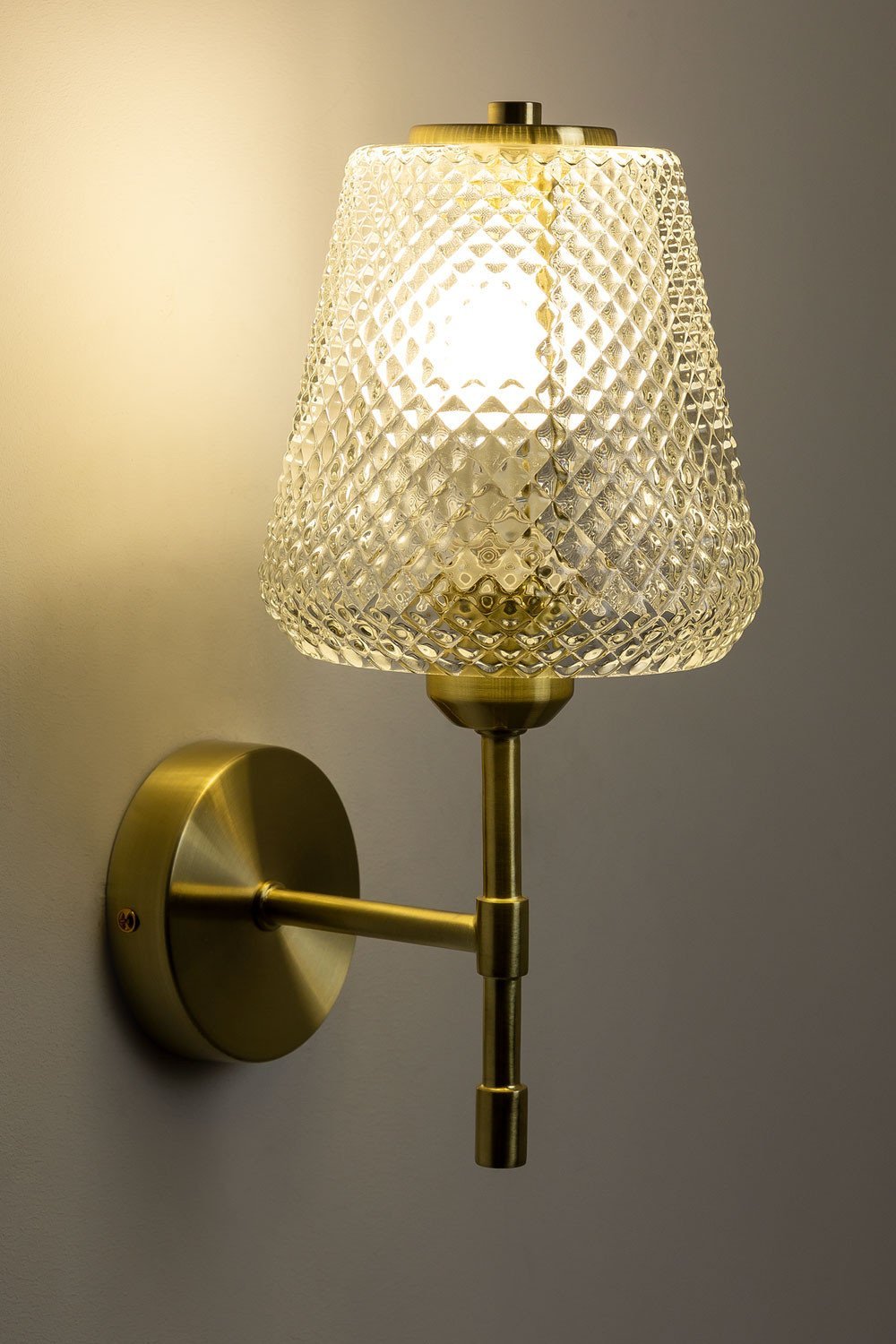 Taylor iron and glass wall lamp, gallery image 4