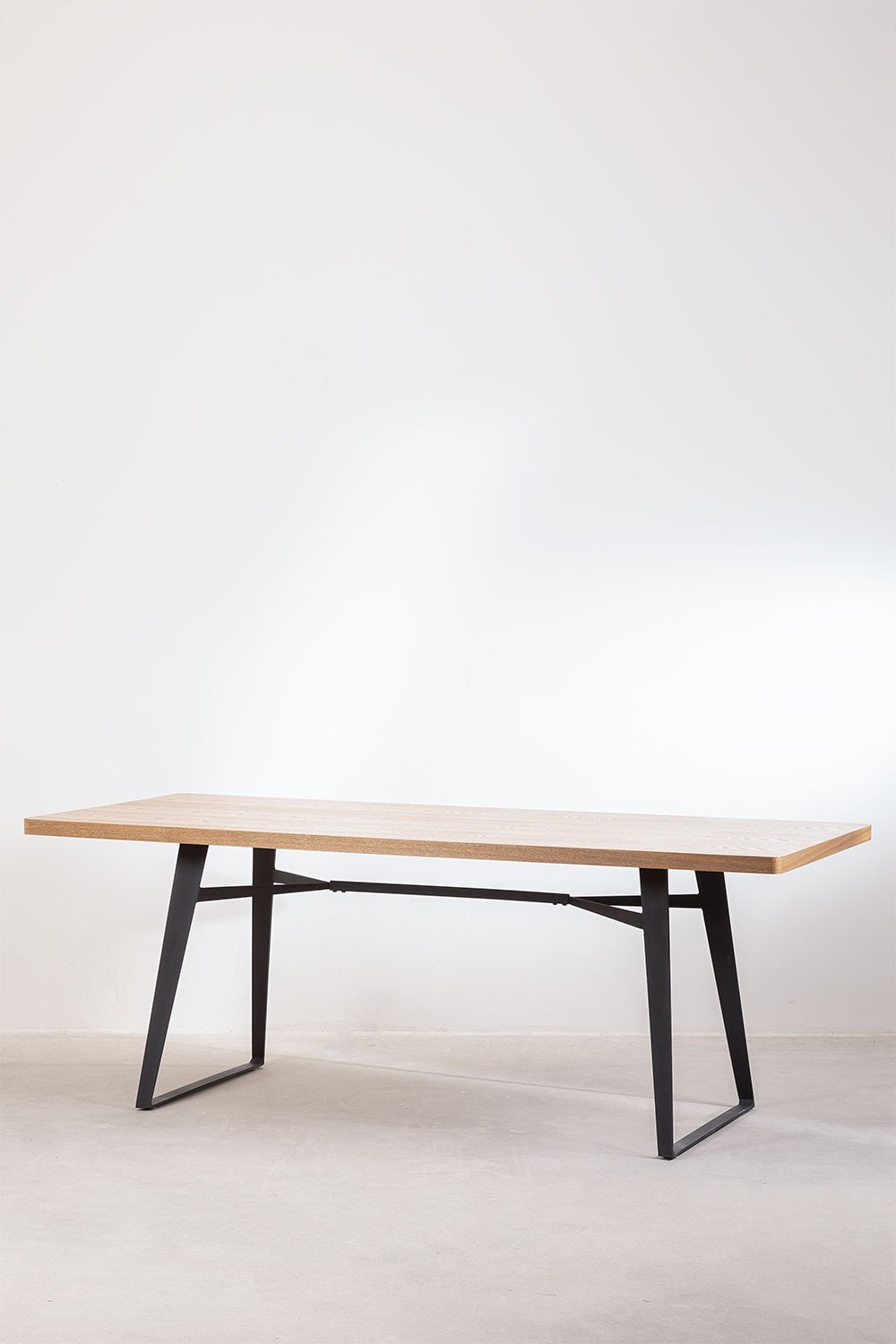 MDF & Metal Dining Table (200 x 90 cm) Inma, gallery image 2