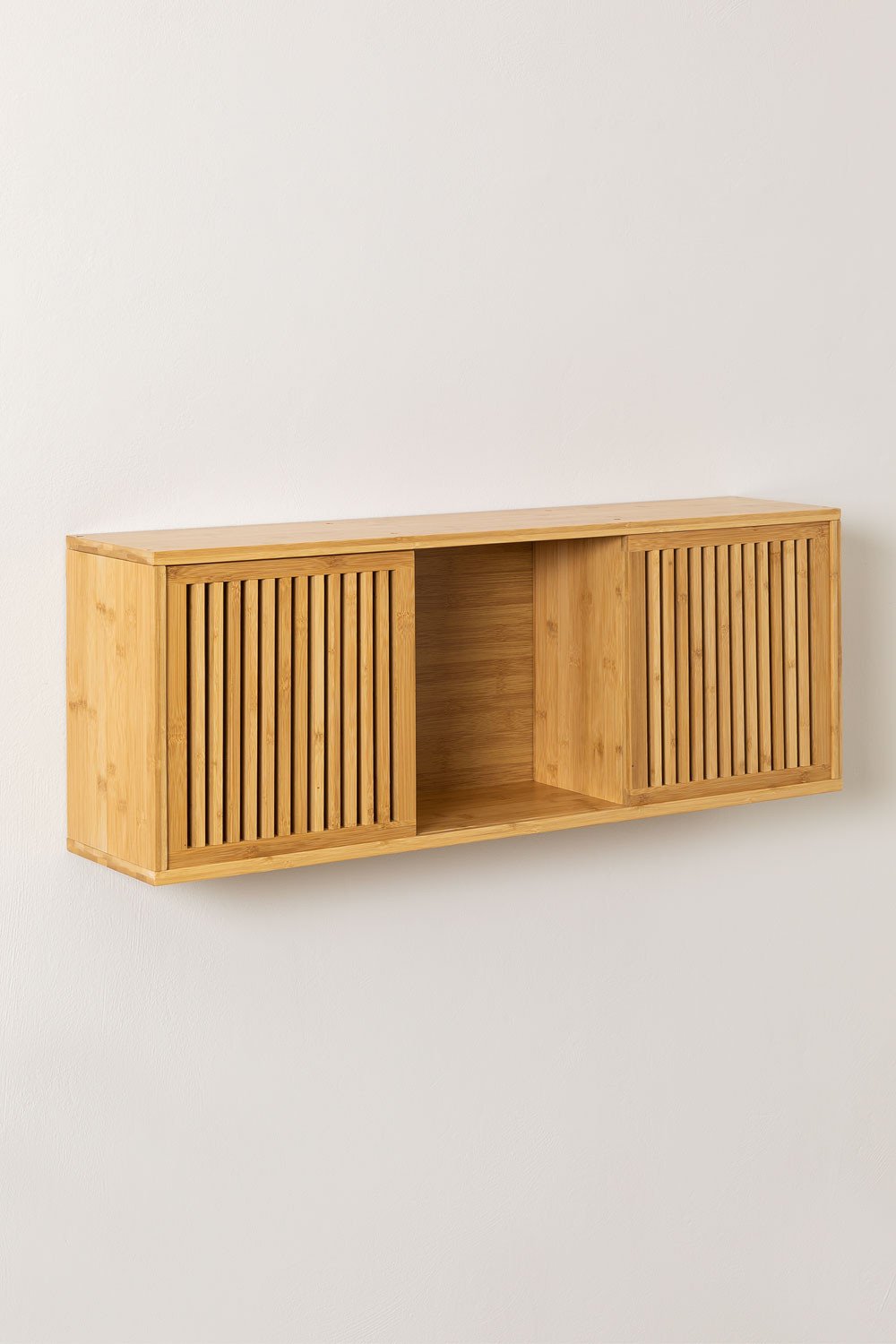 Bamboo Wood Wall Shelf Albin, gallery image 2