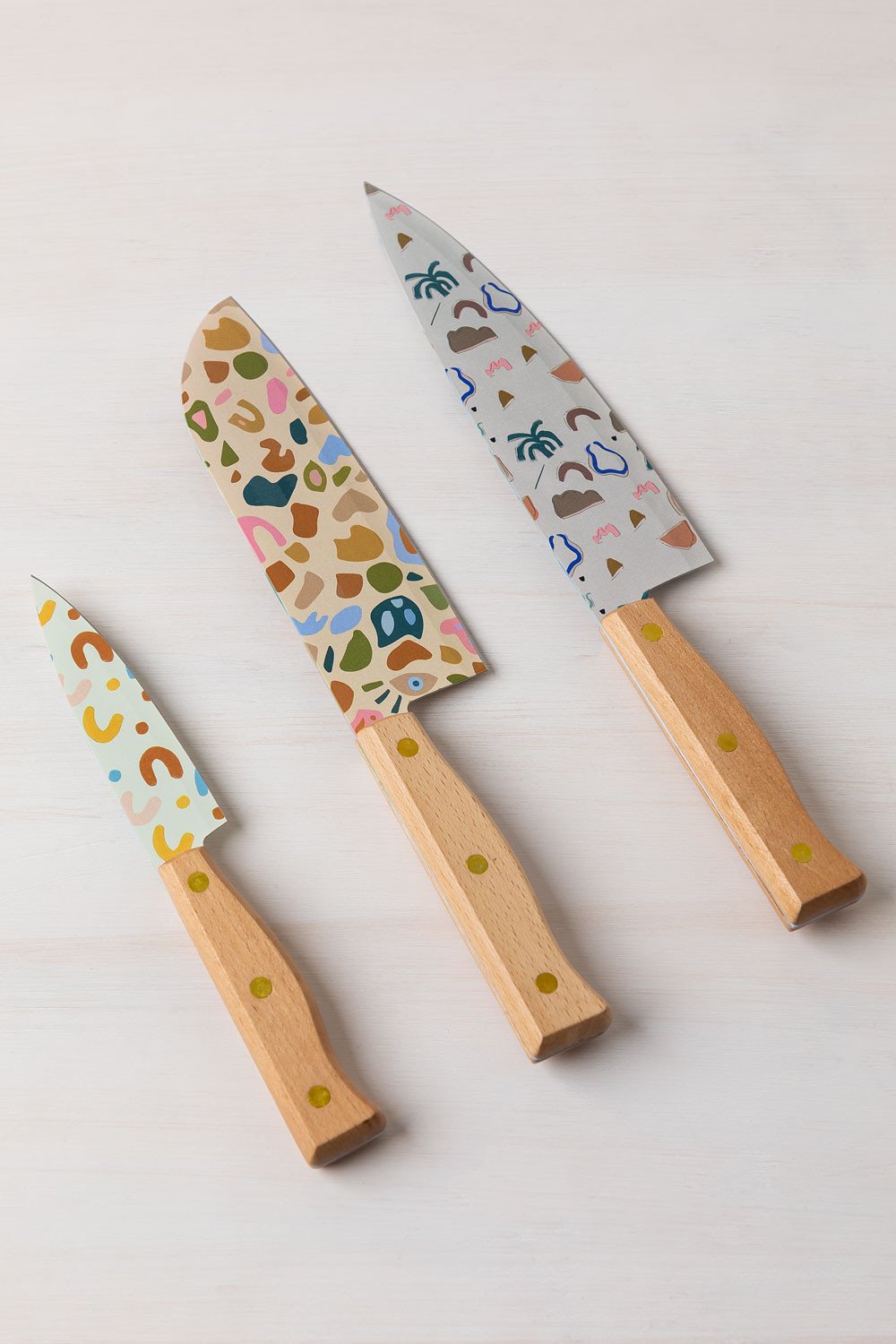 Set of Kitchen Knives with Wooden Block Espe - SKLUM