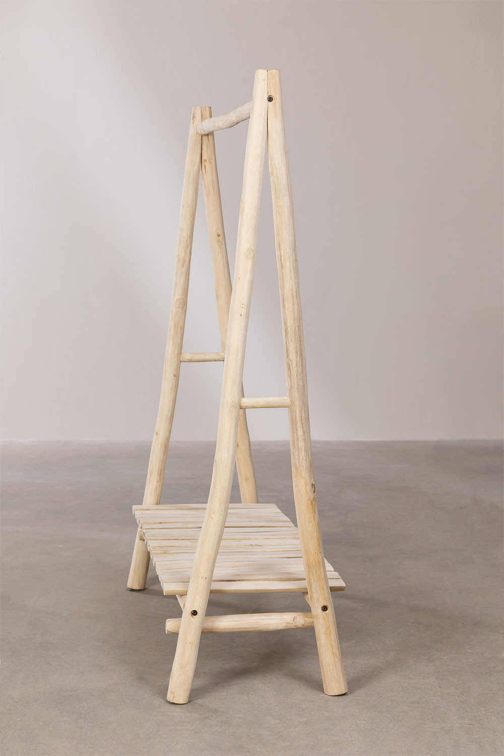 Teak Wood Coat Rack Fadyla SKLUM