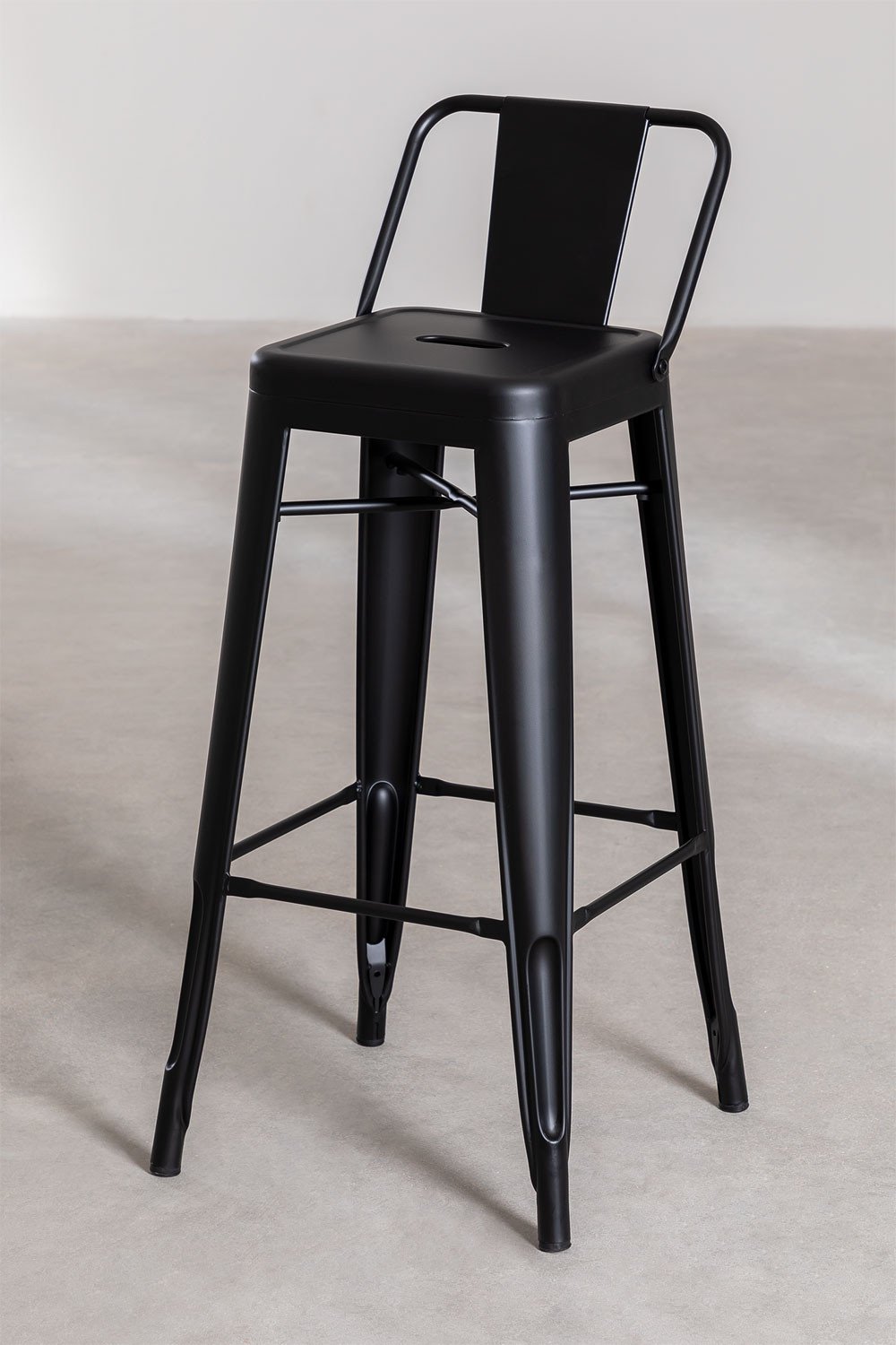 High Stool with a Steel backrest(76 cm) LIX Mate, gallery image 2