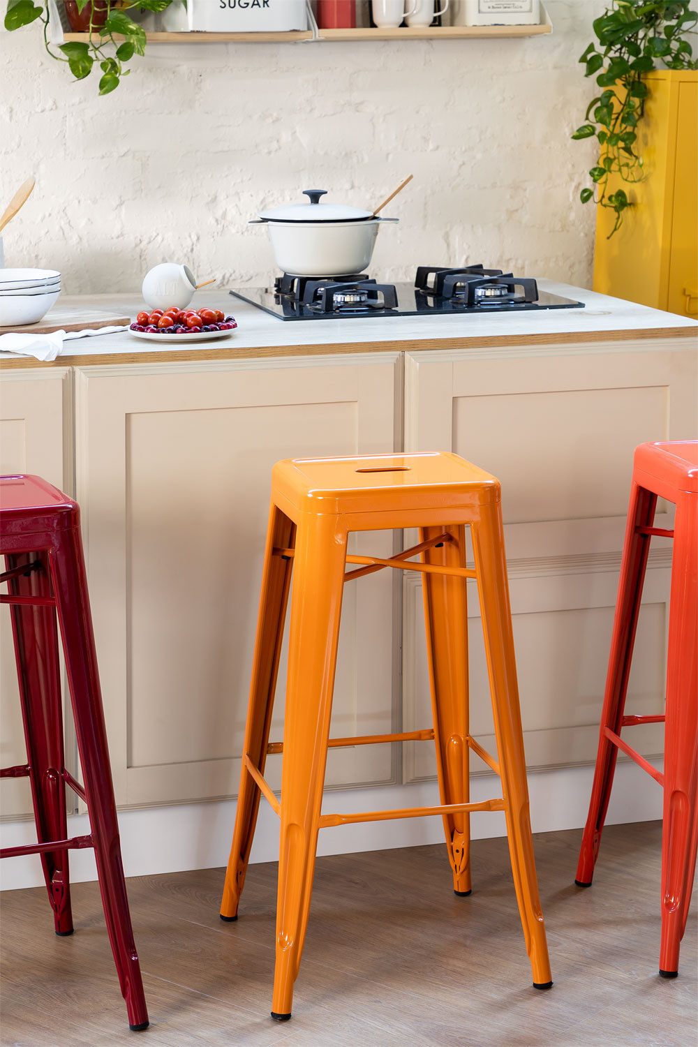 LIX pack of 4 high stools 76 cm SKLUM