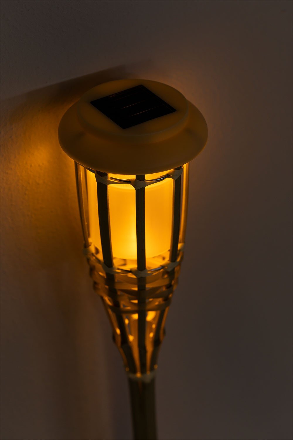 Tasya bamboo outdoor solar LED torch, gallery image 4